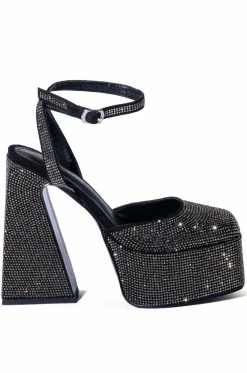 AZALEA WANG NESSA EMBELLISHED PUMP IN BLACK