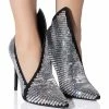 AZALEA WANG NEXT UP ANGULAR STILETTO BOOTIE IN SILVER -AZALEA WANG SHOP azalea wang next up angular stiletto bootie in silver silver 1 1