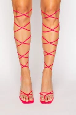 AZALEA WANG NIGHTS IN MIAMI STILETTO SANDAL IN FUCHSIA -AZALEA WANG SHOP azalea wang nights in miami stiletto sandal in fuchsia fuchsia 3 3