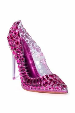 AZALEA WANG NOT BOSSY JUST A BOSS STILETTO PUMP IN FUCHSIA -AZALEA WANG SHOP azalea wang not bossy just a boss stiletto pump in fuchsia fuchsia 3 3