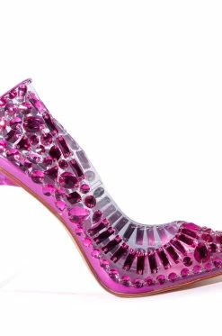 AZALEA WANG NOT BOSSY JUST A BOSS STILETTO PUMP IN FUCHSIA -AZALEA WANG SHOP azalea wang not bossy just a boss stiletto pump in fuchsia fuchsia 5 5