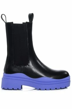 AZALEA WANG ONLY IN MY DREAMS FLATFORM BOOTIE IN PERIWINKLE