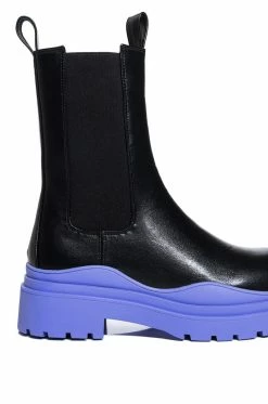 AZALEA WANG ONLY IN MY DREAMS FLATFORM BOOTIE IN PERIWINKLE -AZALEA WANG SHOP azalea wang only in my dreams flatform bootie in periwinkle periwinkle 5 5 c1