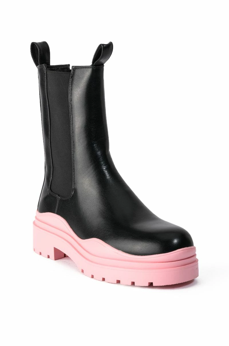 AZALEA WANG ONLY IN MY DREAMS FLATFORM BOOTIE IN PINK 4 AZALEA WANG ONLY IN MY DREAMS FLATFORM BOOTIE IN PINK - Image 2