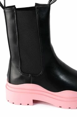 AZALEA WANG ONLY IN MY DREAMS FLATFORM BOOTIE IN PINK 10 AZALEA WANG ONLY IN MY DREAMS FLATFORM BOOTIE IN PINK -AZALEA WANG SHOP azalea wang only in my dreams flatform bootie in pink pink 5 5 c1