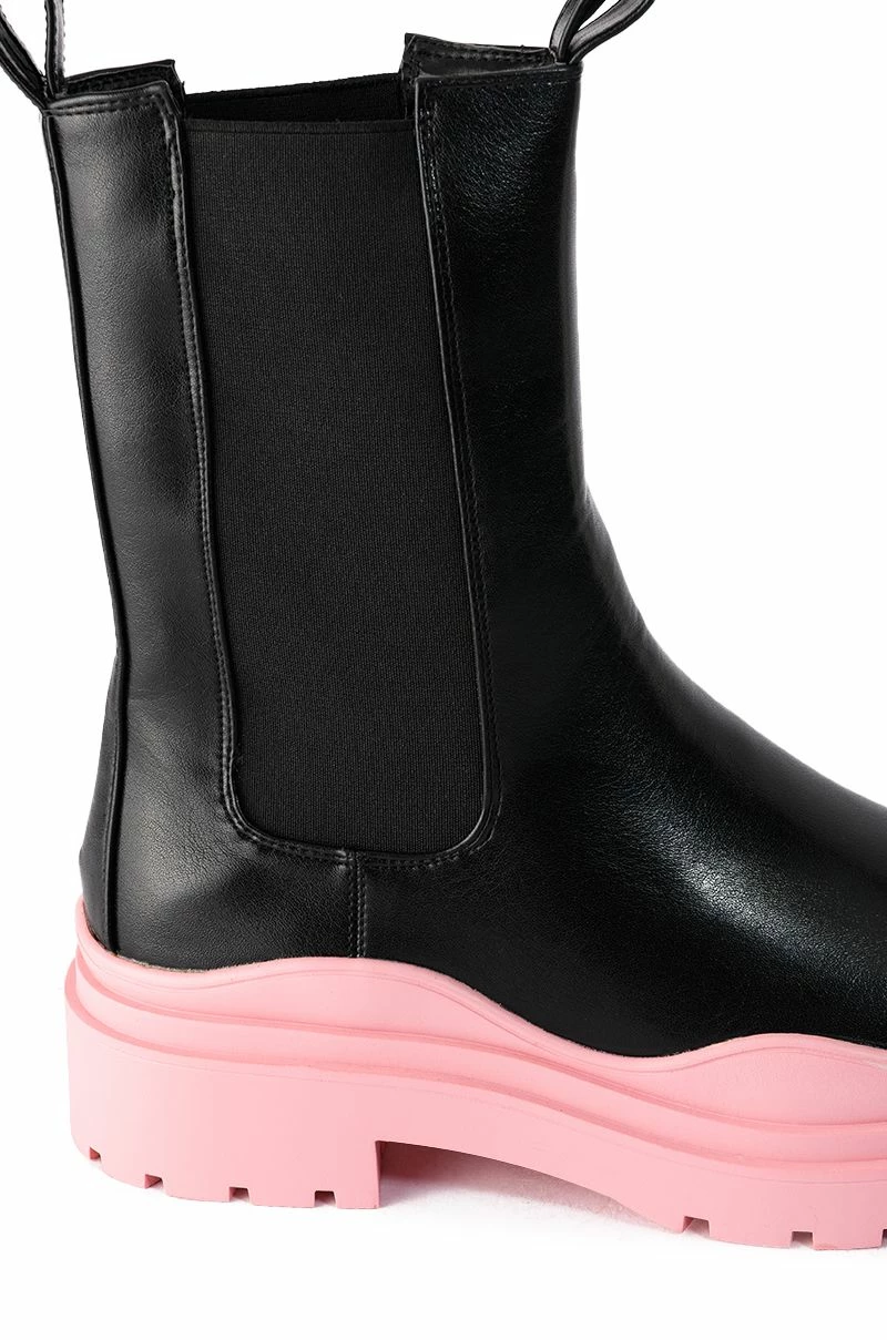 AZALEA WANG ONLY IN MY DREAMS FLATFORM BOOTIE IN PINK 6 AZALEA WANG ONLY IN MY DREAMS FLATFORM BOOTIE IN PINK - Image 4