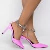 AZALEA WANG ONTO THE NEXT RHINESTONE CHAIN PUMP IN PURPLE -AZALEA WANG SHOP azalea wang onto the next rhinestone chain pump in purple purple 2 2