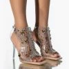 AZALEA WANG OUT OF REACH STILETTO BOOTIE IN NUDE PATENT -AZALEA WANG SHOP azalea wang out of reach stiletto bootie in nude patent nude patent 1 1