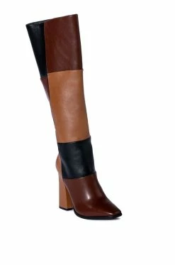 AZALEA WANG PRAIRIE PATCH BOOT IN MULTI -AZALEA WANG SHOP azalea wang prairie patch boot in multi multi 3 3