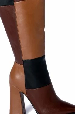 AZALEA WANG PRAIRIE PATCH BOOT IN MULTI -AZALEA WANG SHOP azalea wang prairie patch boot in multi multi 5 5