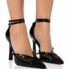 AZALEA WANG SASHA BUCKLE STRAP PUMP IN BLACK -AZALEA WANG SHOP azalea wang sasha buckle strap pump in black black 1 1