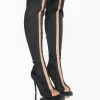 AZALEA WANG SHEER LUCK STILETTO BOOT IN BLACK -AZALEA WANG SHOP azalea wang sheer luck stiletto boot in black black 1 1