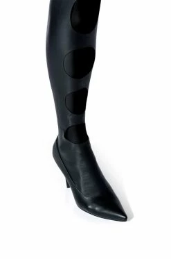 AZALEA WANG SILVIA STRETCH THIGH HIGH BOOT IN BLACK -AZALEA WANG SHOP azalea wang silvia stretch thigh high boot in black black 5 5