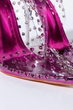 AZALEA WANG SOMETHING ABOUT YOU STILETTO PUMP IN FUCHSIA -AZALEA WANG SHOP azalea wang something about you stiletto pump in fuchsia fuchsia 6 6