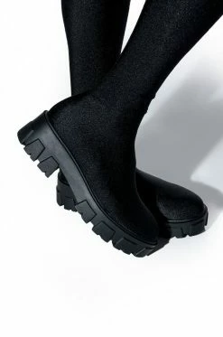 AZALEA WANG TITO DISCO PANT BOOT 17 AZALEA WANG TITO DISCO PANT BOOT -AZALEA WANG SHOP azalea wang star stretch flatform pant boot in black black 8 8 c1