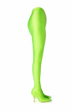 AZALEA WANG STAR STRETCH SEXY STILETTO PANT BOOT IN LIME 8 AZALEA WANG STAR STRETCH SEXY STILETTO PANT BOOT IN LIME -AZALEA WANG SHOP azalea wang star stretch sexy stiletto pant boot in lime lime 2 2