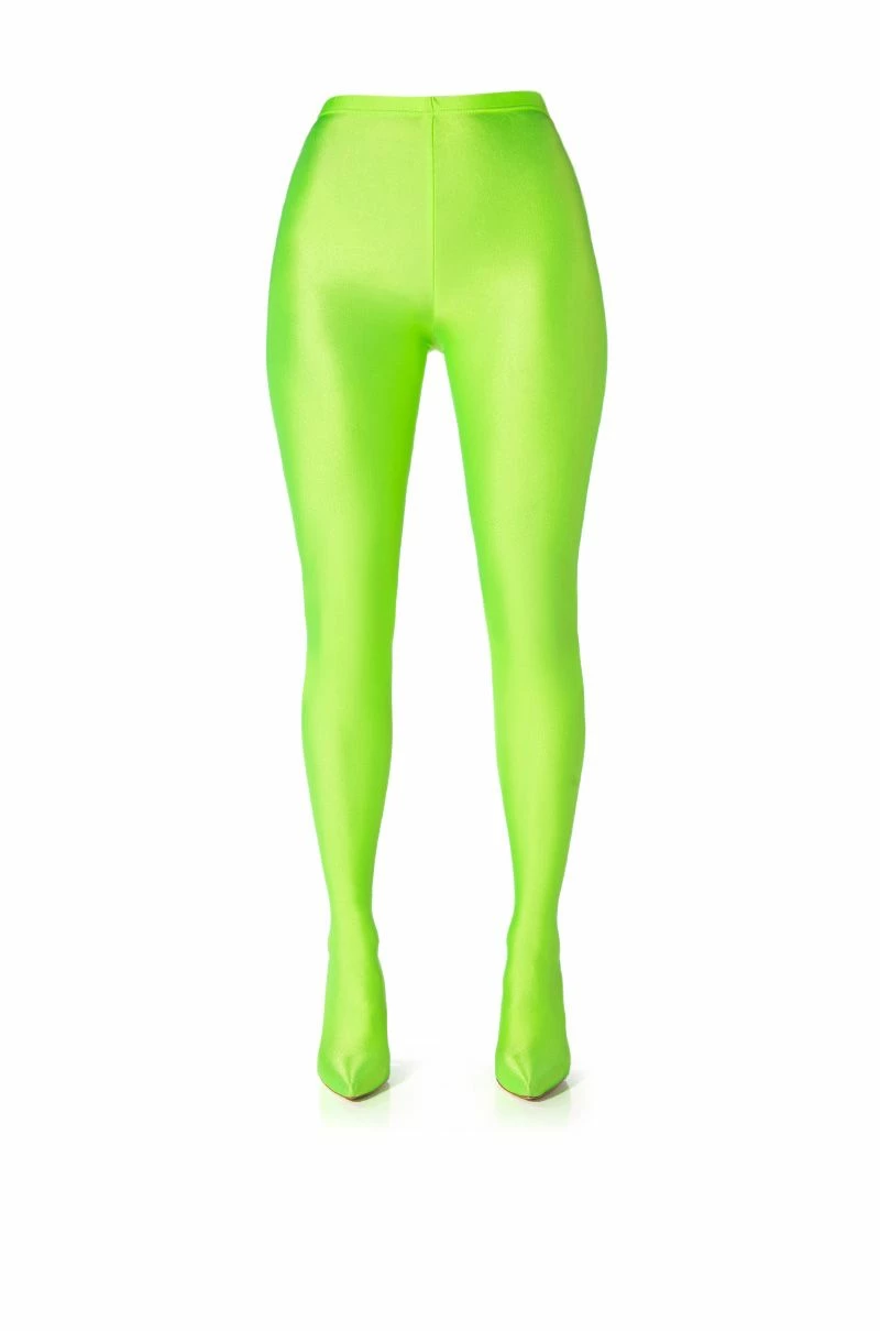 AZALEA WANG STAR STRETCH SEXY STILETTO PANT BOOT IN LIME 5 AZALEA WANG STAR STRETCH SEXY STILETTO PANT BOOT IN LIME - Image 3