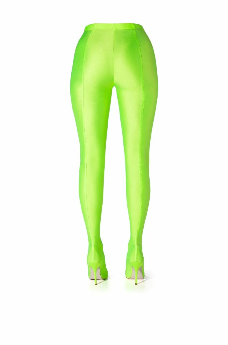 AZALEA WANG STAR STRETCH SEXY STILETTO PANT BOOT IN LIME 6 AZALEA WANG STAR STRETCH SEXY STILETTO PANT BOOT IN LIME - Image 4