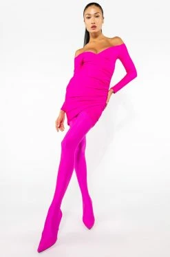 AZALEA WANG STAR STRETCH STILETTO PANT BOOT IN FUCHSIA 20 AZALEA WANG STAR STRETCH STILETTO PANT BOOT IN FUCHSIA -AZALEA WANG SHOP azalea wang star stretch stiletto pant boot in fuchsia fuchsia 9 9