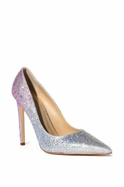 AZALEA WANG STARRY NIGHT EMBELLISHED OMBRE PUMP IN MULTI -AZALEA WANG SHOP azalea wang starry night embellished ombre pump in multi multi 3 3