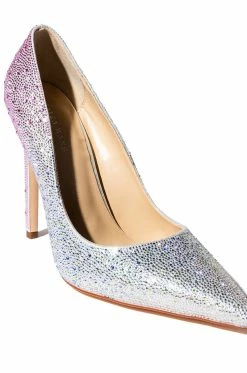 AZALEA WANG STARRY NIGHT EMBELLISHED OMBRE PUMP IN MULTI -AZALEA WANG SHOP azalea wang starry night embellished ombre pump in multi multi 5 5