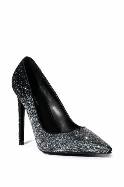 AZALEA WANG STARRY NIGHT EMBELLISHED OMBRE PUMP IN MULTI -AZALEA WANG SHOP azalea wang starry night embellished ombre pump in multi silver 3 3