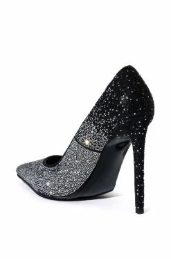 AZALEA WANG STARRY NIGHT EMBELLISHED OMBRE PUMP IN MULTI -AZALEA WANG SHOP azalea wang starry night embellished ombre pump in multi silver 4 4