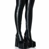 AZALEA WANG STRUT THIS WAY THIGH HIGH PLATFORM BOOT IN BLACK -AZALEA WANG SHOP azalea wang strut this way thigh high platform boot in black black 1 1