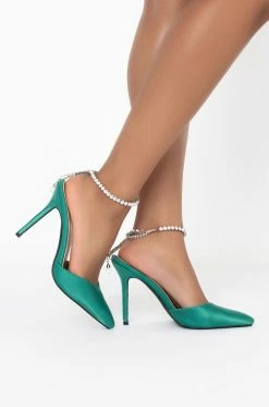 AZALEA WANG SWEET LIKE SUGAR STILETTO PUMP IN GREEN -AZALEA WANG SHOP azalea wang sweet like sugar stiletto pump in green green 2 2