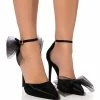 AZALEA WANG SWEETIE TRENDY BOW PUMPS IN BLACK -AZALEA WANG SHOP azalea wang sweetie trendy bow pumps in black black 1 1