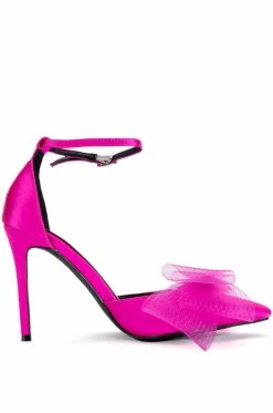 AZALEA WANG SWEETIE TRENDY BOW PUMPS IN FUCHSIA -AZALEA WANG SHOP azalea wang sweetie trendy bow pumps in fuchsia fuchsia 3 3