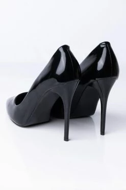 AZALEA WANG TAKE ME OUT STILETTO PUMP IN BLACK -AZALEA WANG SHOP azalea wang take me out stiletto pump in black black 5 5