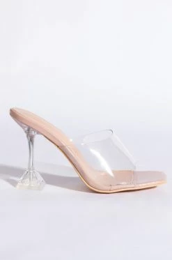 AZALEA WANG TAKE ME OUT TO DINNER FIRST PYRAMID SANDAL IN NUDE -AZALEA WANG SHOP azalea wang take me out to dinner first pyramid sandal in nude nude 3 3
