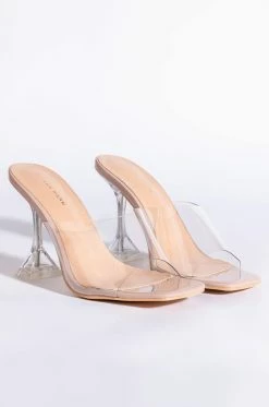 AZALEA WANG TAKE ME OUT TO DINNER FIRST PYRAMID SANDAL IN NUDE -AZALEA WANG SHOP azalea wang take me out to dinner first pyramid sandal in nude nude 4 4