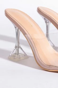 AZALEA WANG TAKE ME OUT TO DINNER FIRST PYRAMID SANDAL IN NUDE -AZALEA WANG SHOP azalea wang take me out to dinner first pyramid sandal in nude nude 6 6