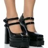 AZALEA WANG TATE PATENT CHUNKY PUMP 2 AZALEA WANG TATE PATENT CHUNKY PUMP -AZALEA WANG SHOP azalea wang tate patent chunky pump black 1 1