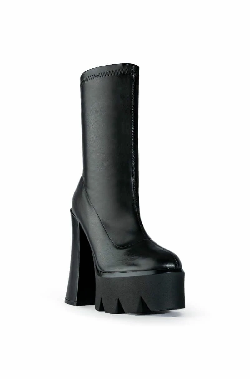 AZALEA WANG TATI CHUNKY BOOT IN BLACK 5 AZALEA WANG TATI CHUNKY BOOT IN BLACK - Image 3