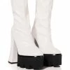 AZALEA WANG TATI CHUNKY BOOT IN WHITE -AZALEA WANG SHOP azalea wang tati chunky boot in white white 1 1