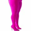 PLUS AZALEA WANG STAR STRETCH STILETTO PANT BOOT IN FUCHSIA -AZALEA WANG SHOP azalea wang taytay plus size stiletto boot pant in fuchsia fuchsia 1 1
