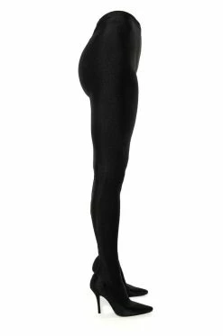 AZALEA WANG STAR STRETCH STILETTO PANT BOOT IN BLACK -AZALEA WANG SHOP azalea wang taytay sexy stiletto boot pant in black black 4 4