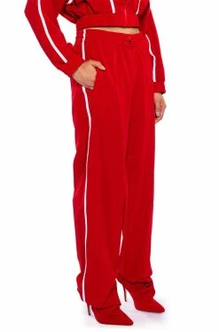 AZALEA WANG TRACK PANT BOOT IN RED 18 AZALEA WANG TRACK PANT BOOT IN RED -AZALEA WANG SHOP azalea wang track pant boot in red red 7 7