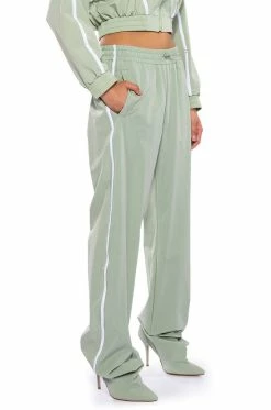 AZALEA WANG TRACK PANT BOOT IN SAGE GREEN 19 AZALEA WANG TRACK PANT BOOT IN SAGE GREEN -AZALEA WANG SHOP azalea wang track pant boot in sage green green 7 7