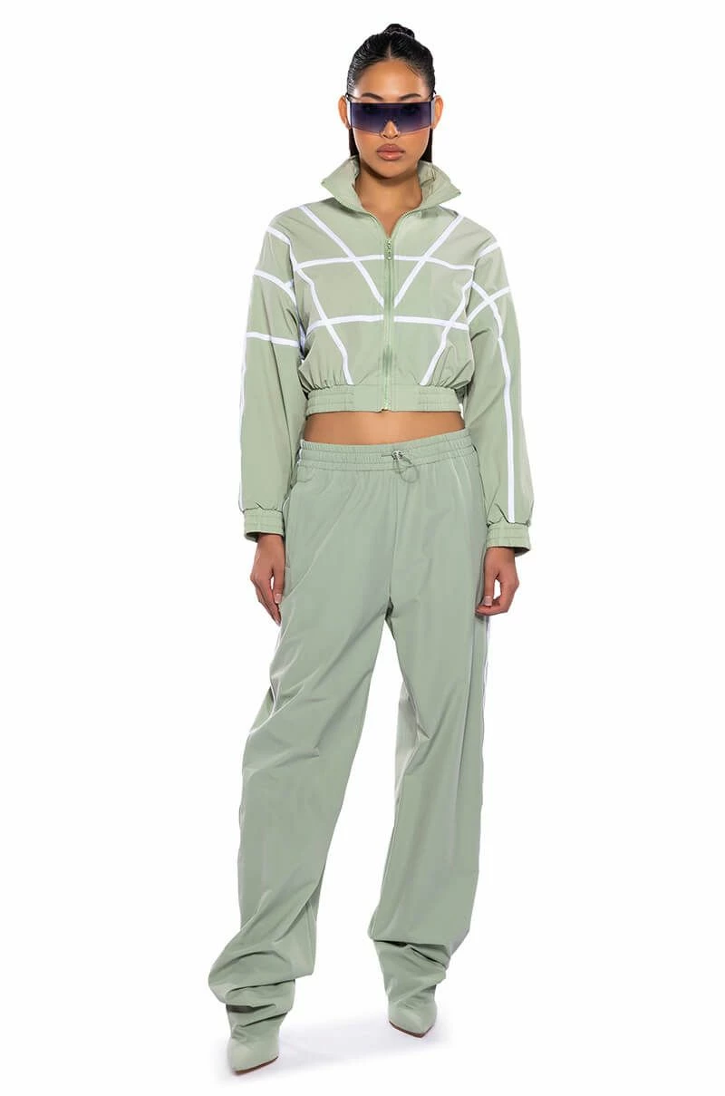 AZALEA WANG TRACK PANT BOOT IN SAGE GREEN 10 AZALEA WANG TRACK PANT BOOT IN SAGE GREEN - Image 8