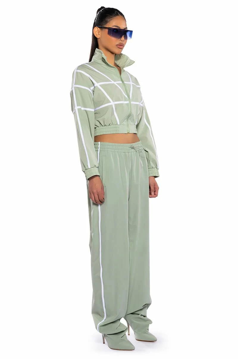 AZALEA WANG TRACK PANT BOOT IN SAGE GREEN 11 AZALEA WANG TRACK PANT BOOT IN SAGE GREEN - Image 9