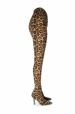 AZALEA WANG WILD SIDE LEOPARD PRINT PANT BOOTS 8 AZALEA WANG WILD SIDE LEOPARD PRINT PANT BOOTS -AZALEA WANG SHOP azalea wang wild side leopard print pant boots leopard 2 2