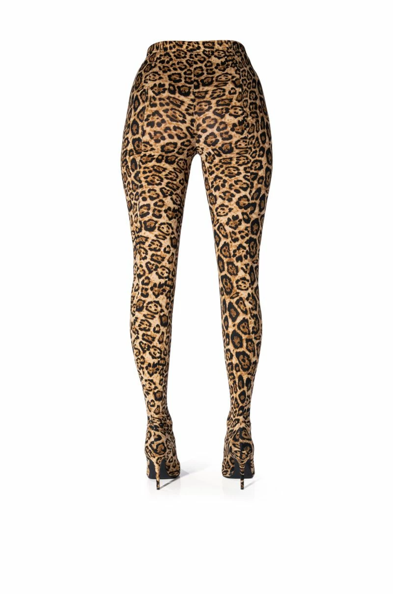 AZALEA WANG WILD SIDE LEOPARD PRINT PANT BOOTS 6 AZALEA WANG WILD SIDE LEOPARD PRINT PANT BOOTS - Image 4