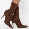 AZALEA WANG YOURE IN THE MOOD FOR A DANCE BOOTIE IN BROWN -AZALEA WANG SHOP azalea wang youre in the mood for a dance bootie in brown brown 2 2