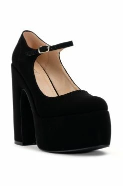 BERLIN CHUNKY PLATFORM MARY JANE PUMP -AZALEA WANG SHOP berlin chunky patent pump black 3 3