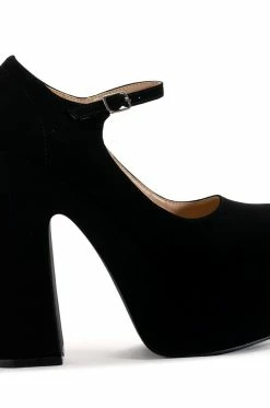BERLIN CHUNKY PLATFORM MARY JANE PUMP -AZALEA WANG SHOP berlin chunky patent pump black 5 5