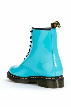 DR. MARTENS 1460 W PATENT LAMPER BOOTS -AZALEA WANG SHOP dr martens 1460 w patent lamper boots blue 4 4 c1